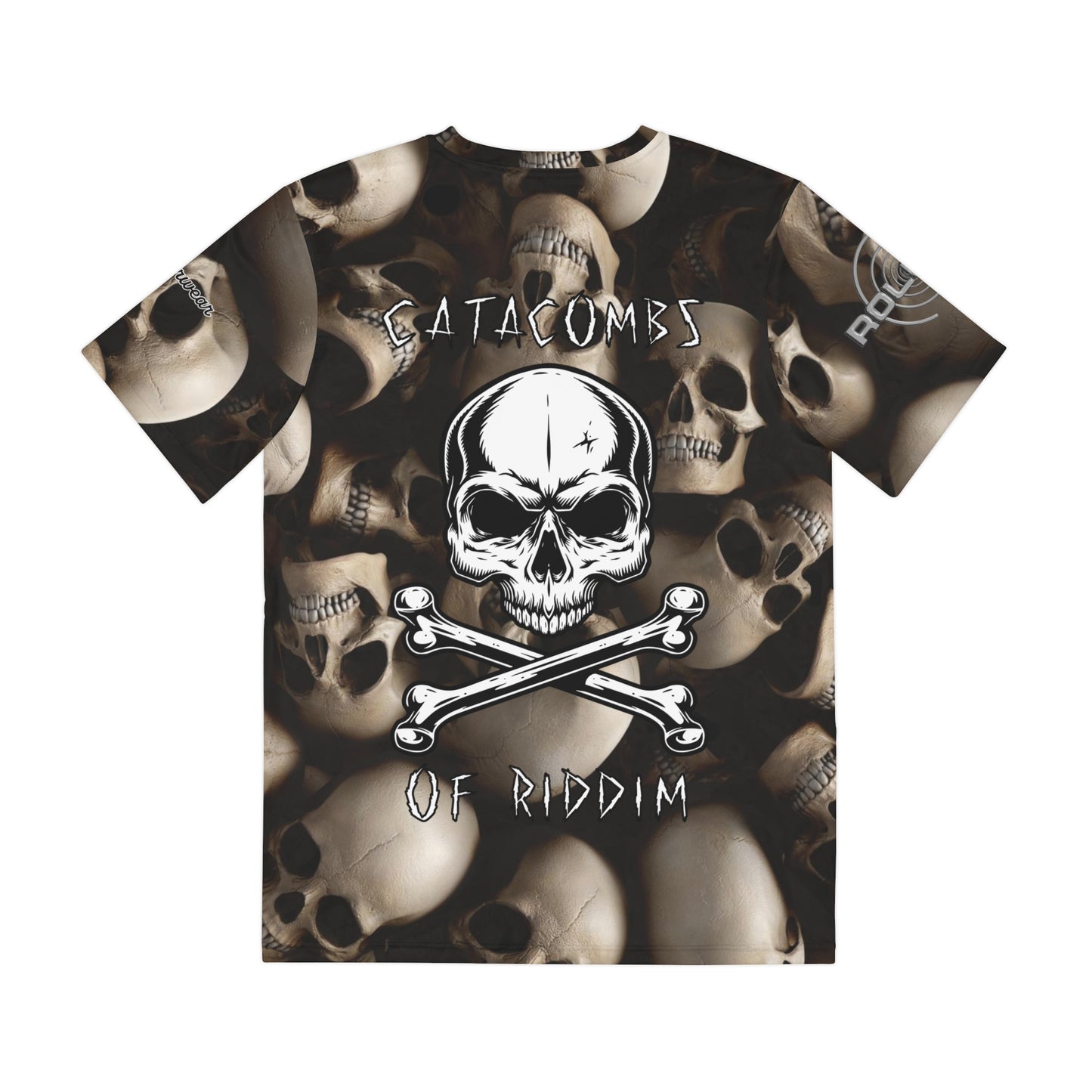 Realistic Skull Catacombs of Riddim All Over Print T-Shirt