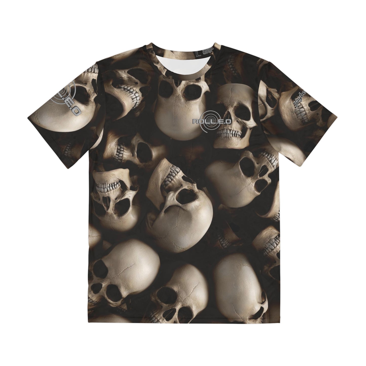 Realistic Skull Catacombs of Riddim All Over Print T-Shirt